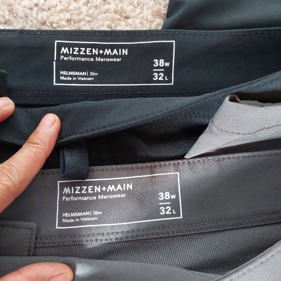 Mizzen + Main Helmsman Slim Performance Pants Men's 38×32 Golf Outdoor - Picture 3 of 6